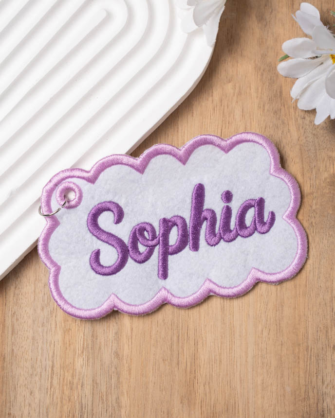 Custom Shape Embroidered Tag