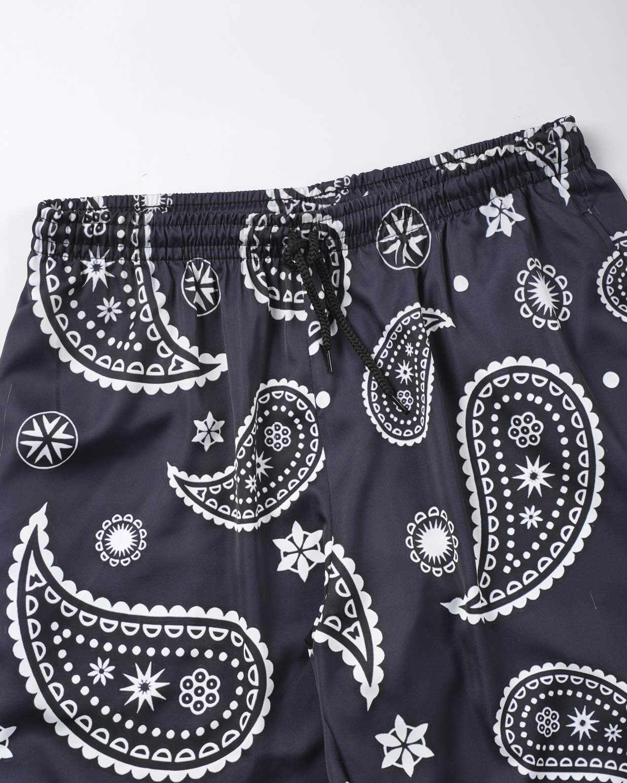 All-over Print Men's Satin Short-sleeve Pajamas Set