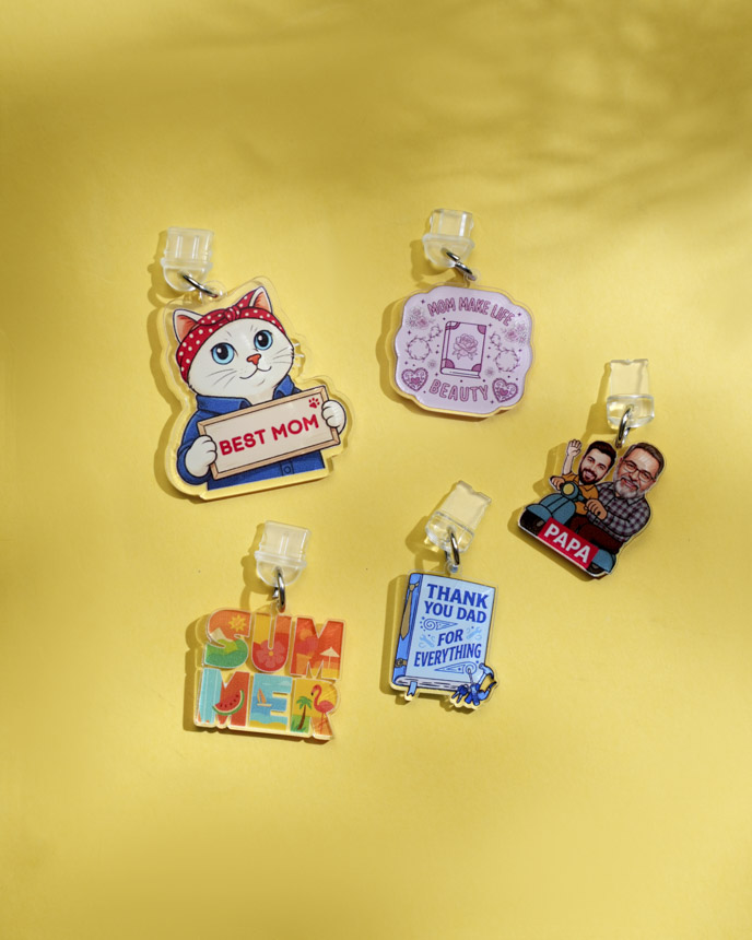 Custom Shape Acrylic Dust Plug Charm