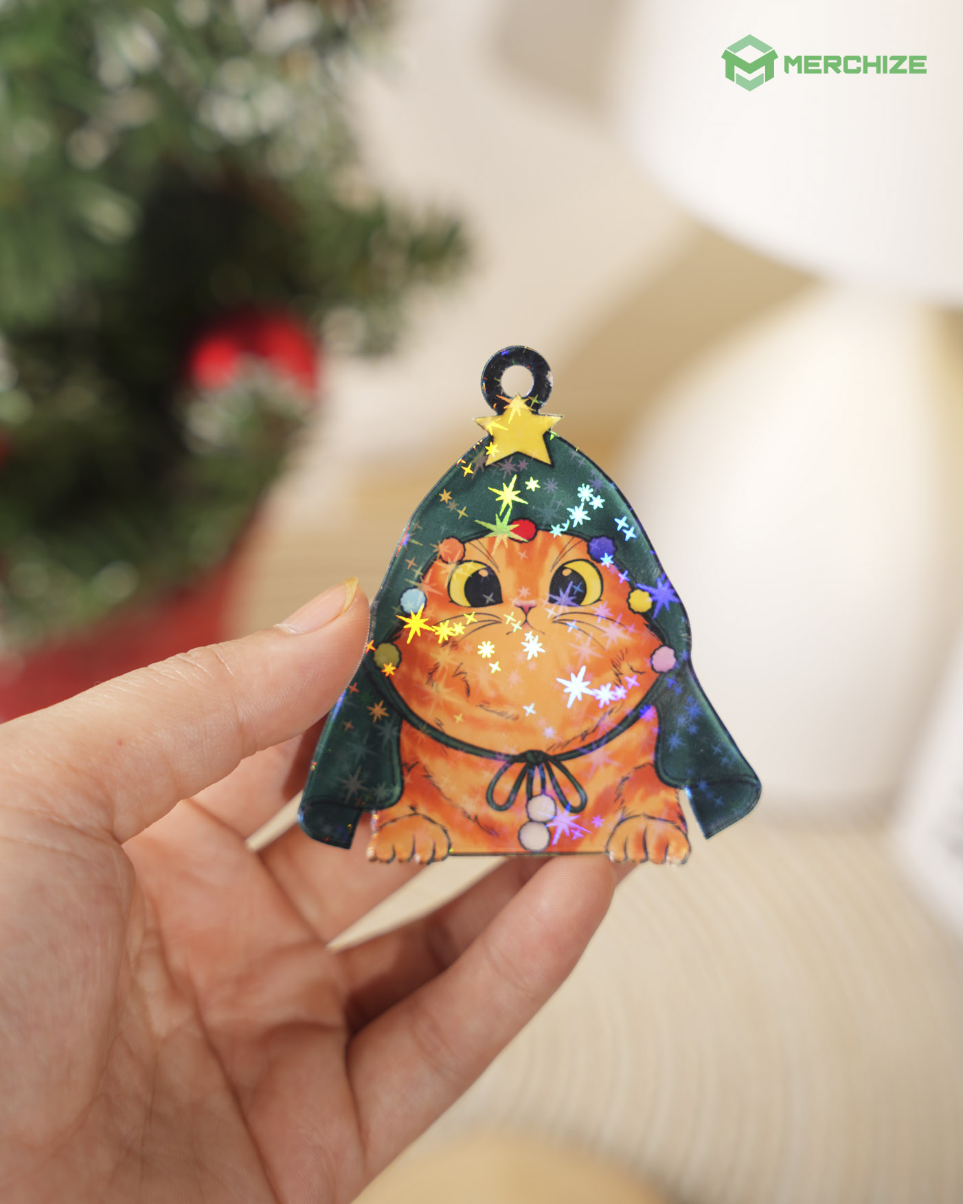 Custom Shape Hologram Charm