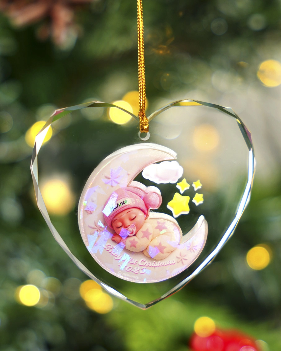 Glass and Hologram Ornament