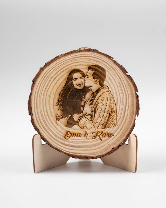 Engraved Wood Slice