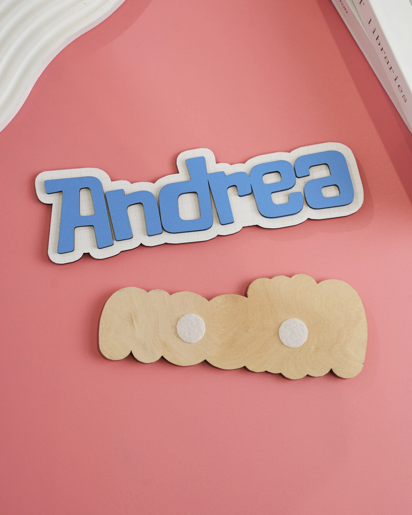 2 Layers Attachable Wooden Tag