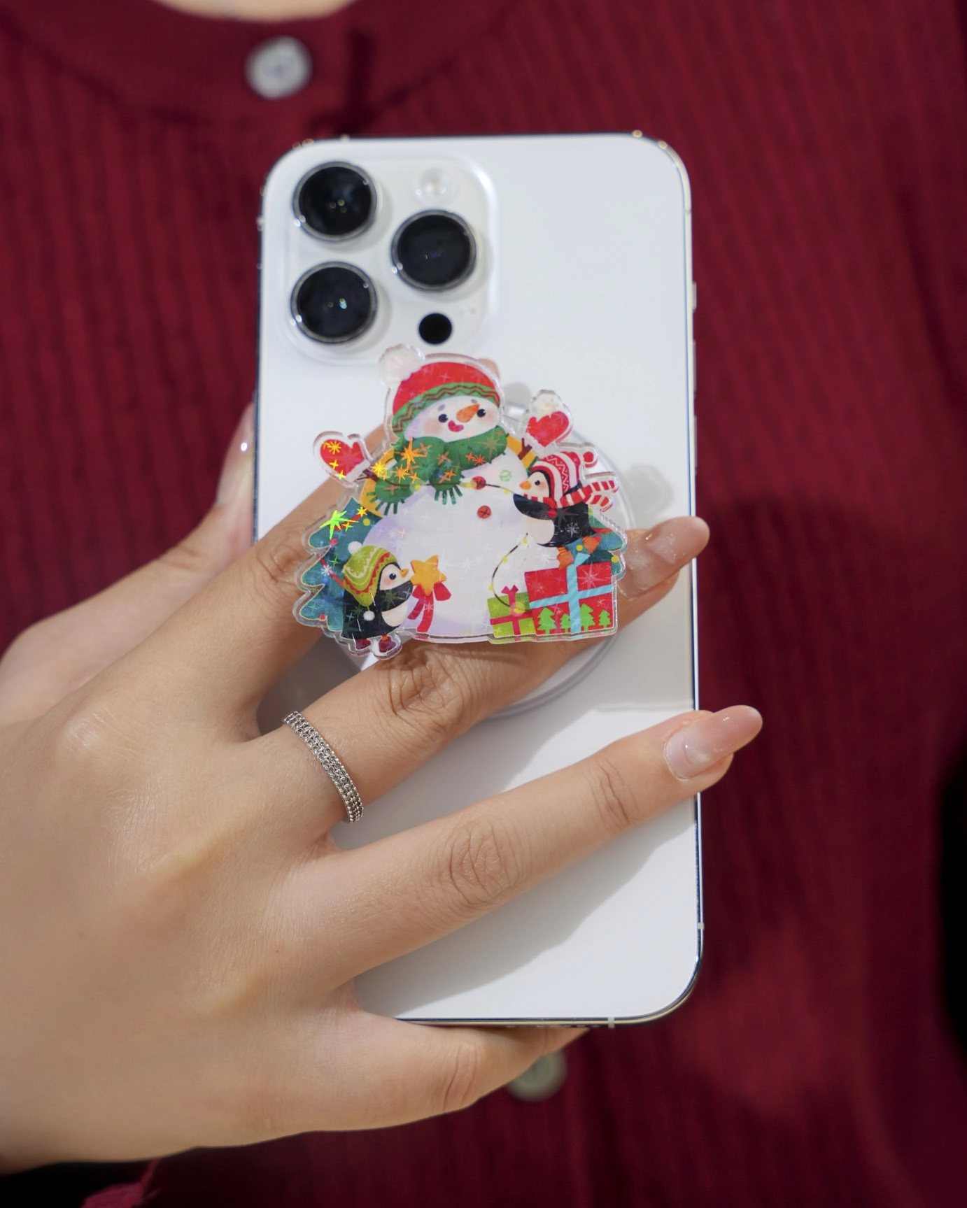 Custom Shape Hologram Magnetic Phone Grip