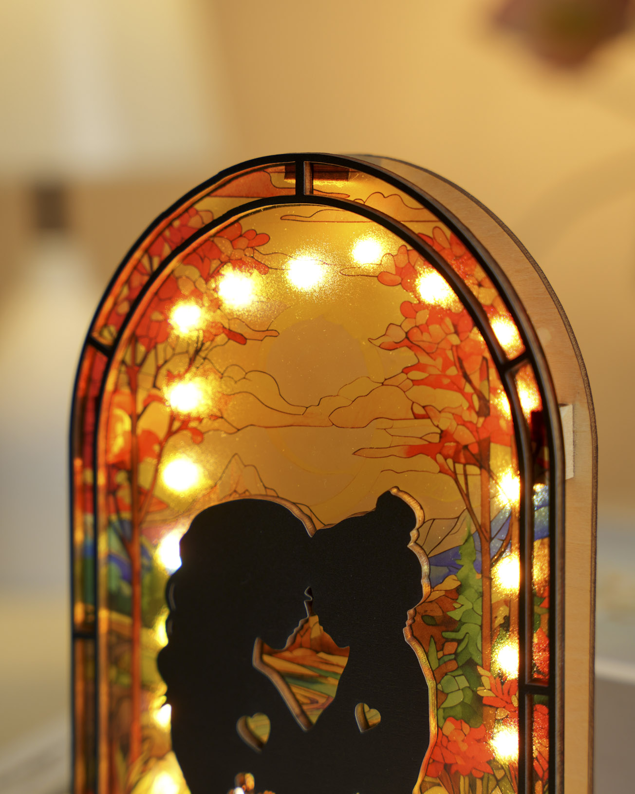 Custom Shape Suncatcher Photo Night Light Box