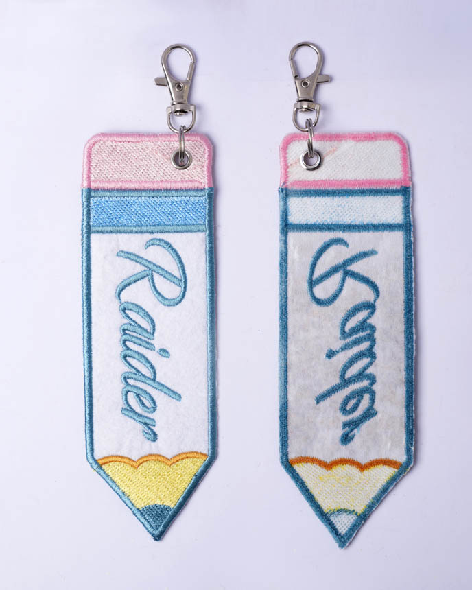 Embroidered Patch Keychain