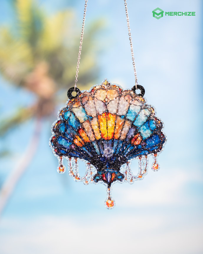  Custom Shape Water Ripple Acrylic Suncatcher 