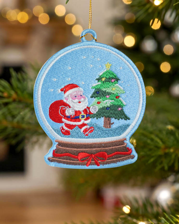 Custom Shape Embroidered Ornament