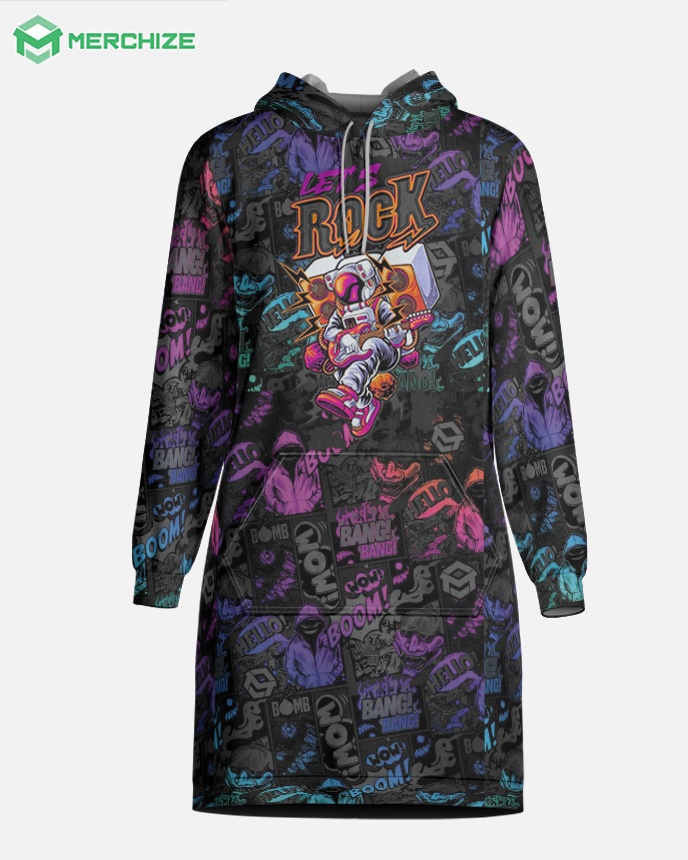 All-over Print Hoodie Dress