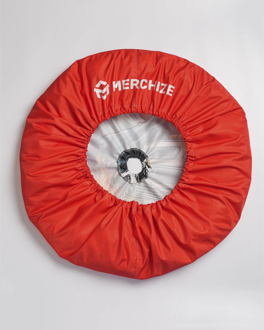 Spare Tire Cover With Elastic Backup Camera Hole