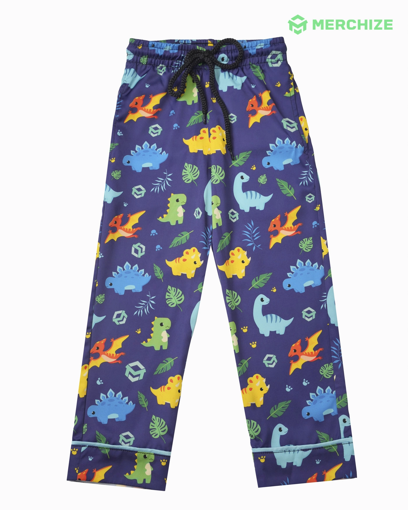 All-over Print Kid Satin Pajamas Set