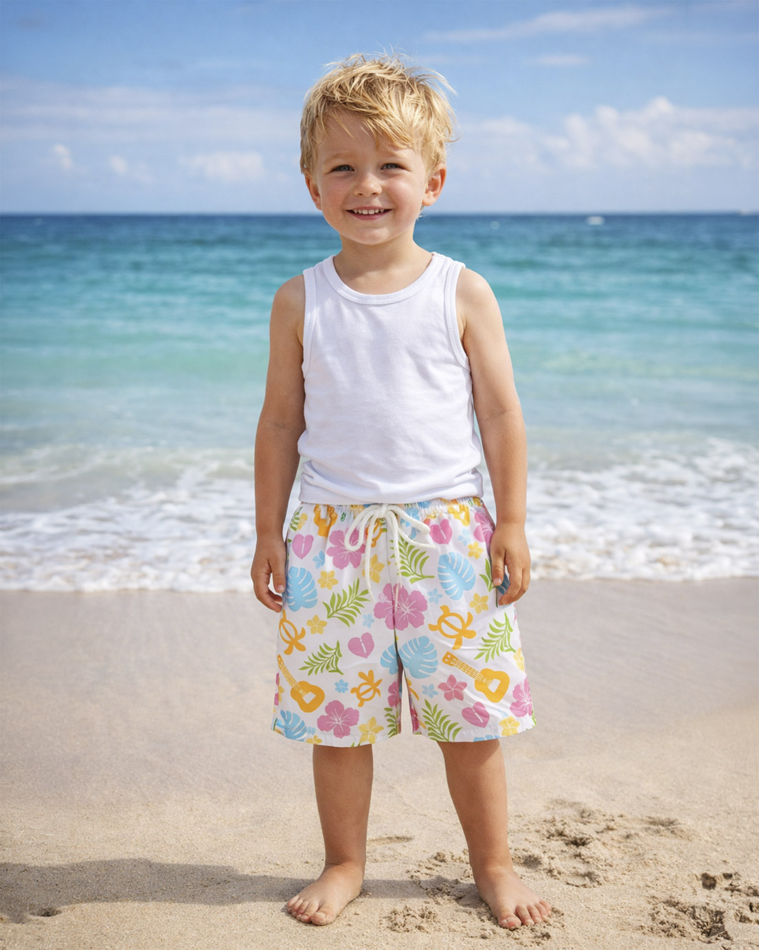 All-over Print Kid Hawaiian Shorts