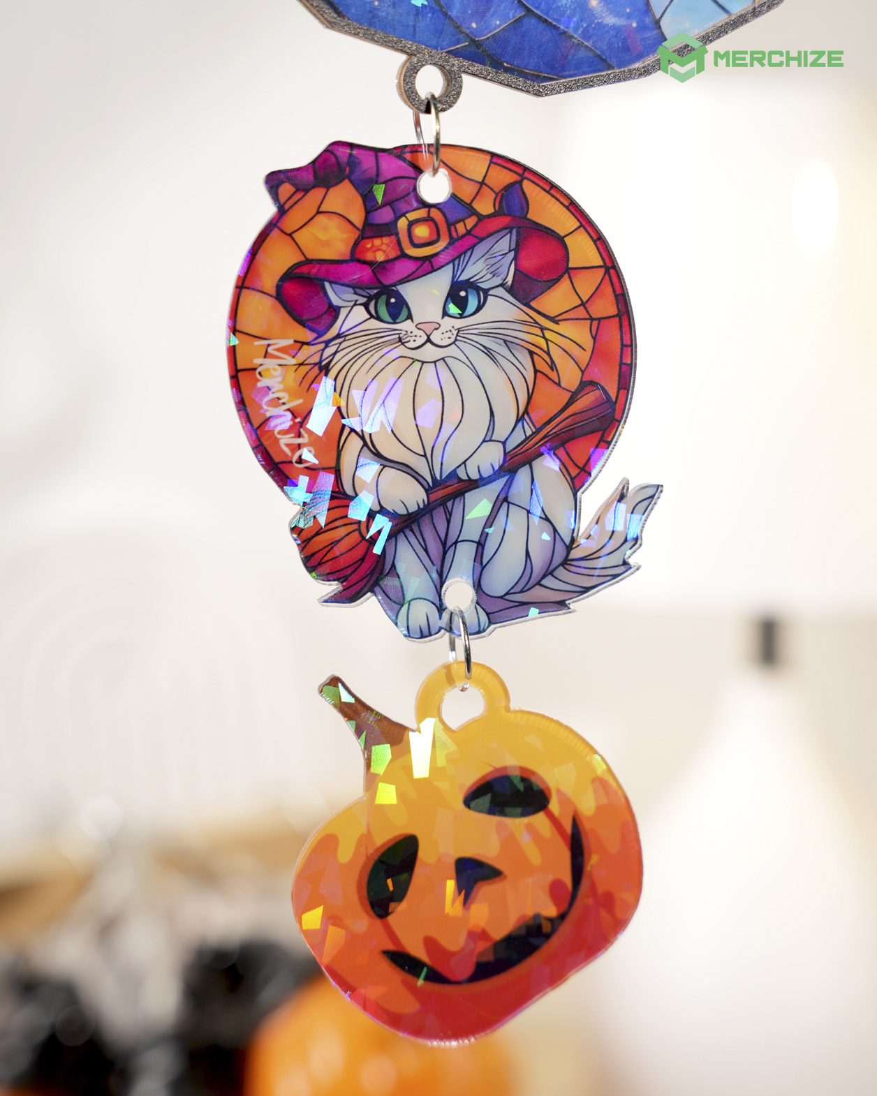 Custom Shape Hologram Charm