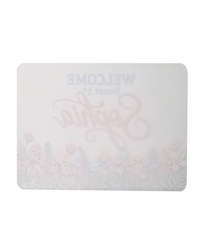 Custom Shape Frosted Acrylic Welcome Sign