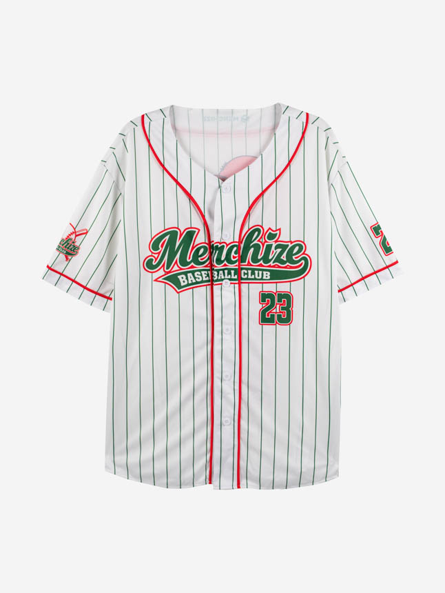 All-over Print Unisex Baseball Jersey (White Buttons)