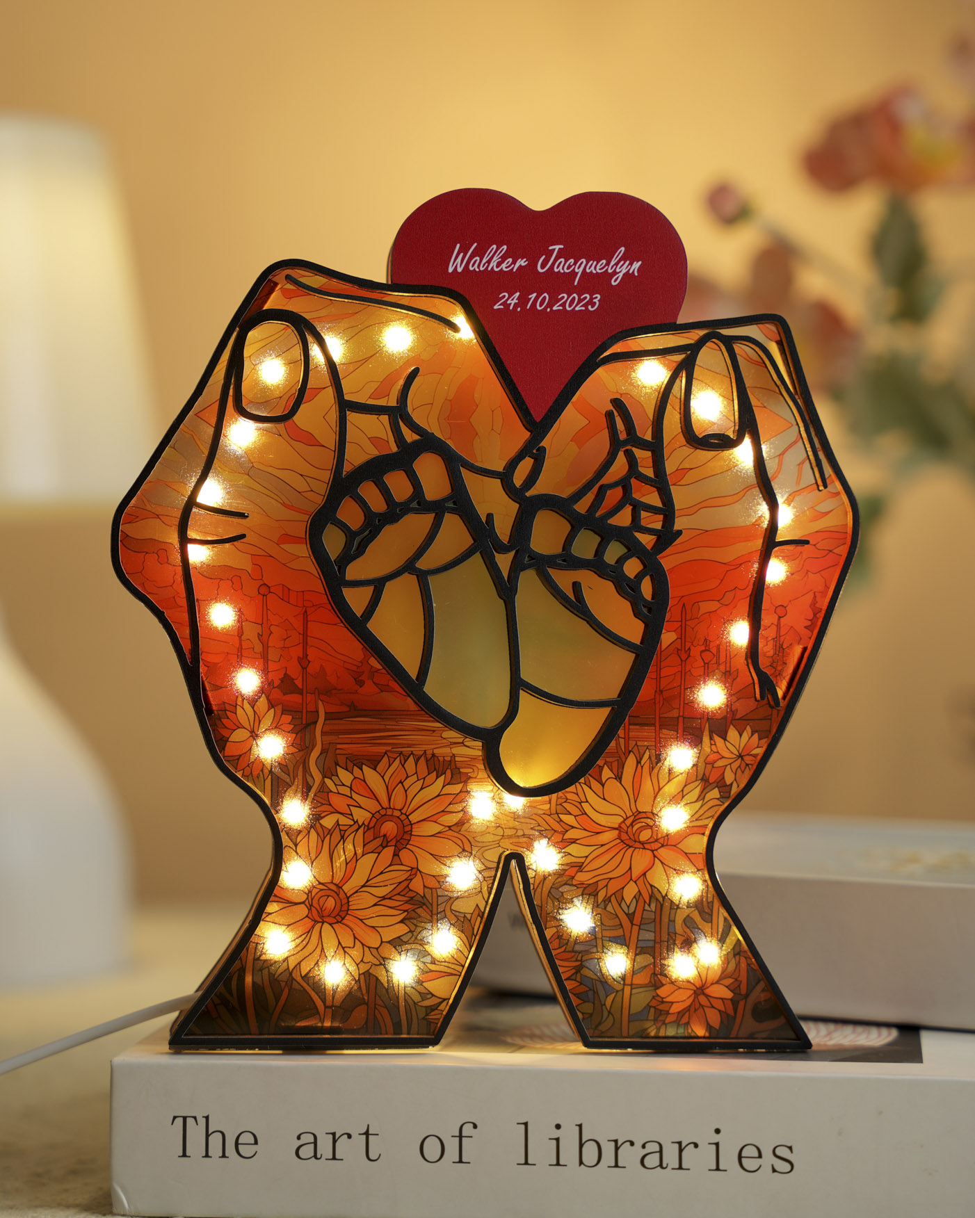 Custom Shape Suncatcher Photo Night Light Box
