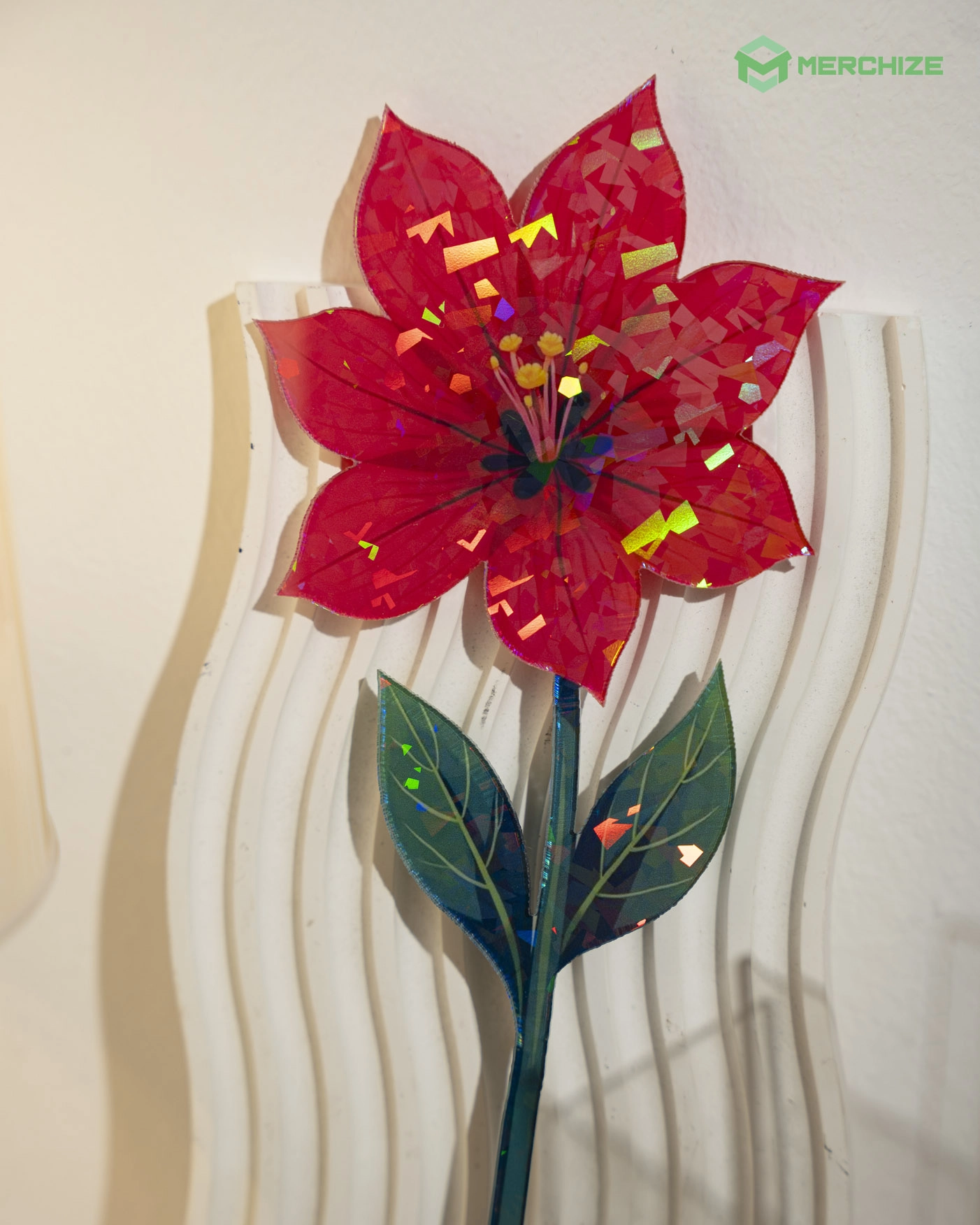 Custom Shape Hologram Flower