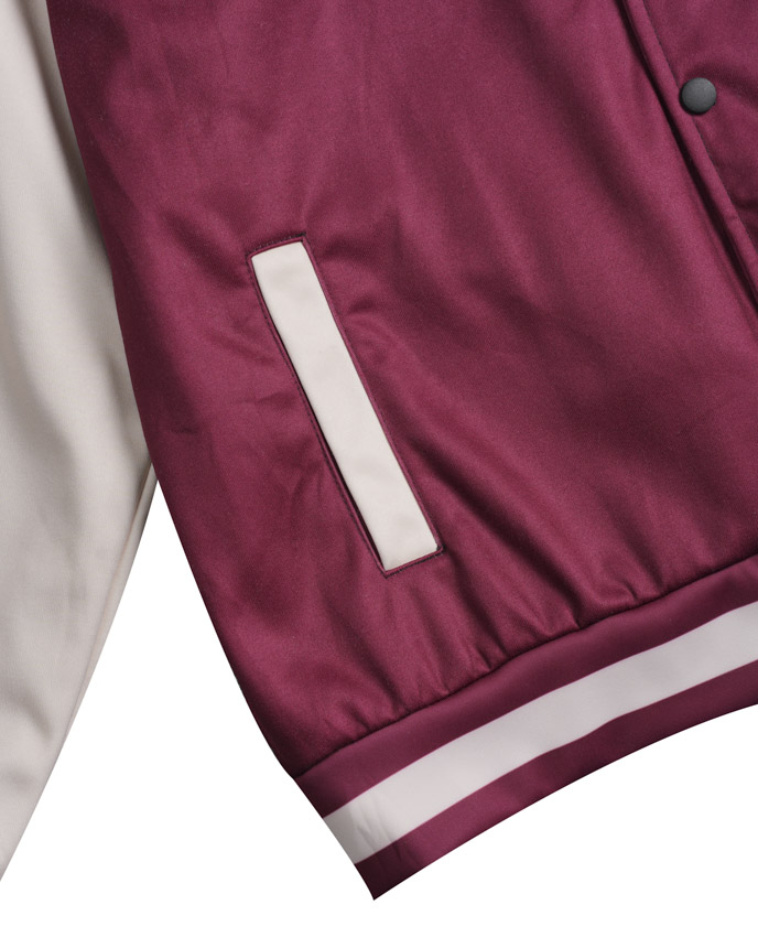 All-over Print Hooded Baseball Jacket