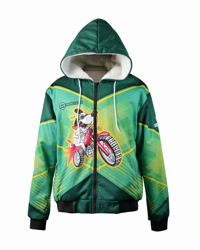 All-over Print Fleece Zip Hoodie