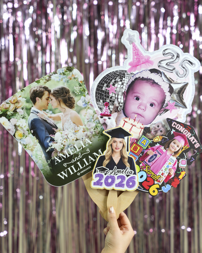 Custom Shape Photo Hand Fan