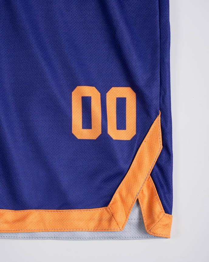 All-over Print Kid and Youth Basketball V-neck Jersey Set