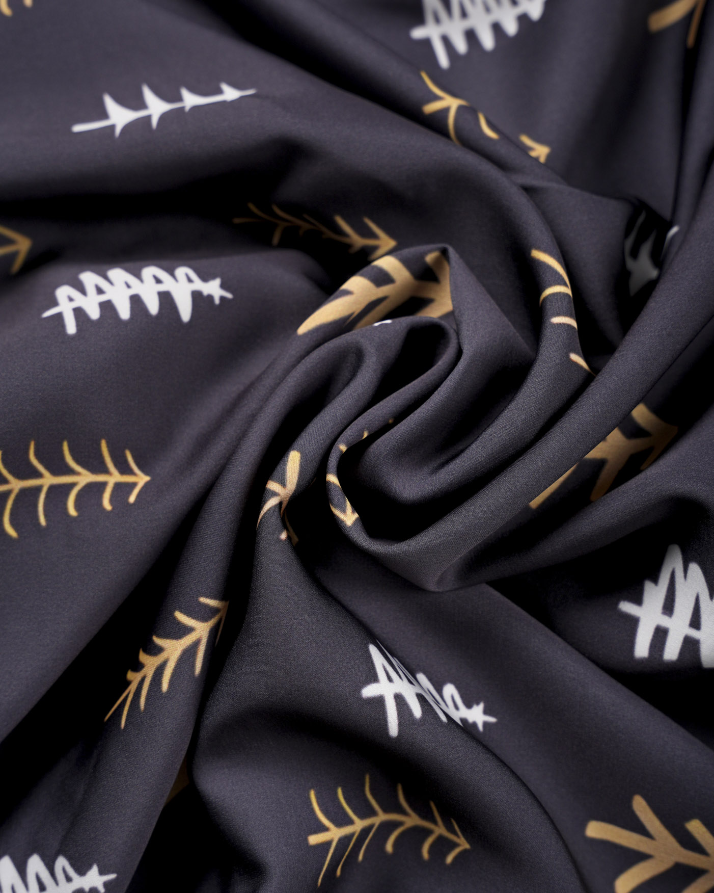 All-over Print Men's Satin Short-sleeve Pajamas Set