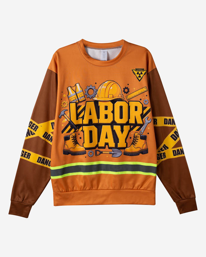 All-over Print Reflective Sweatshirt (Lightweight)