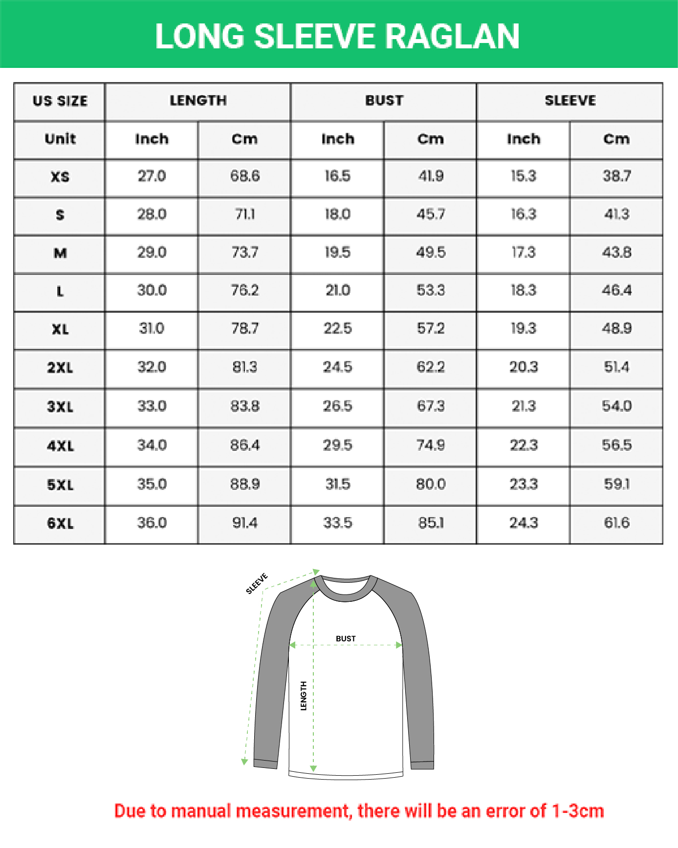 Long Sleeve Raglan