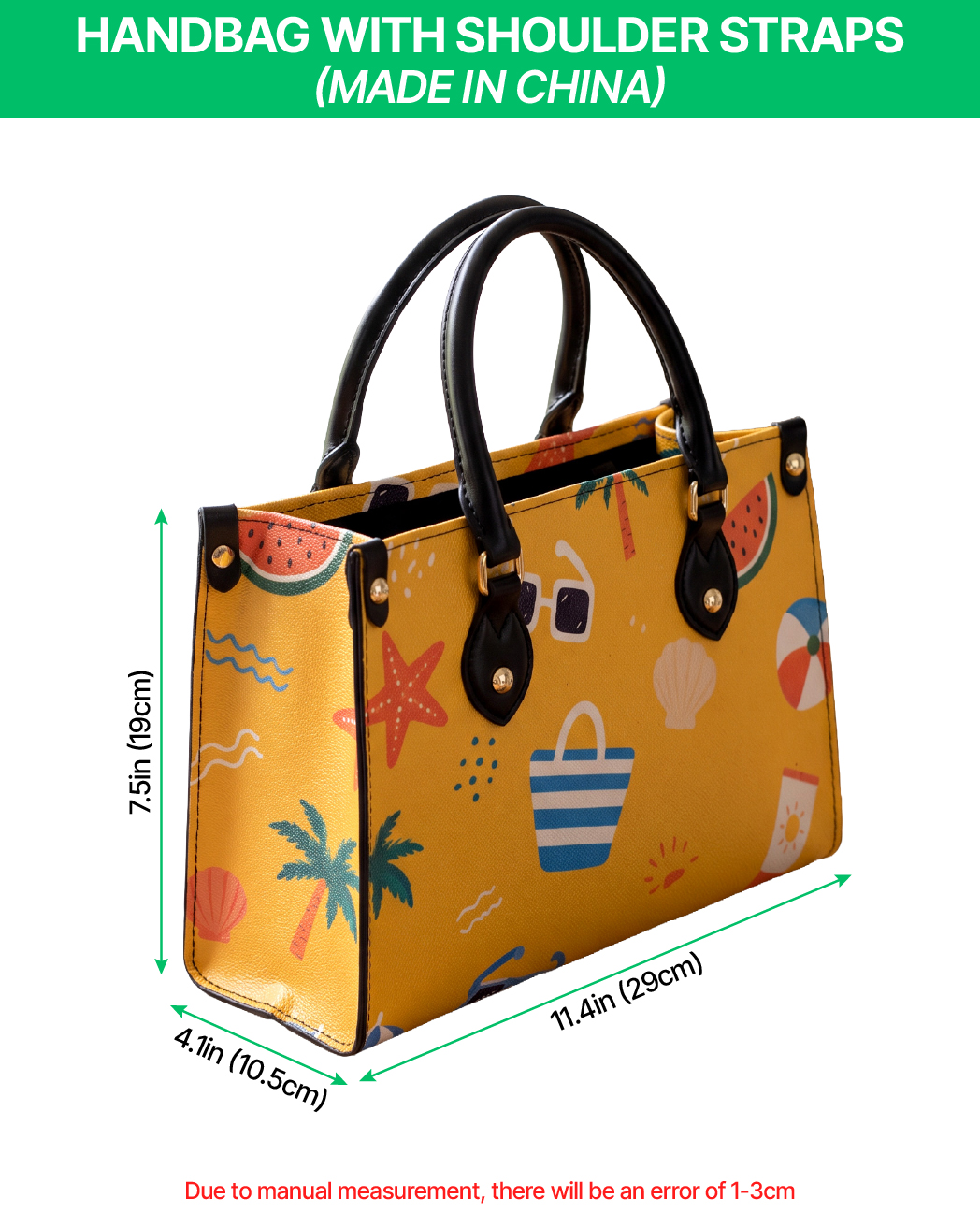 Handbag with shoulder straps (Made in China)
