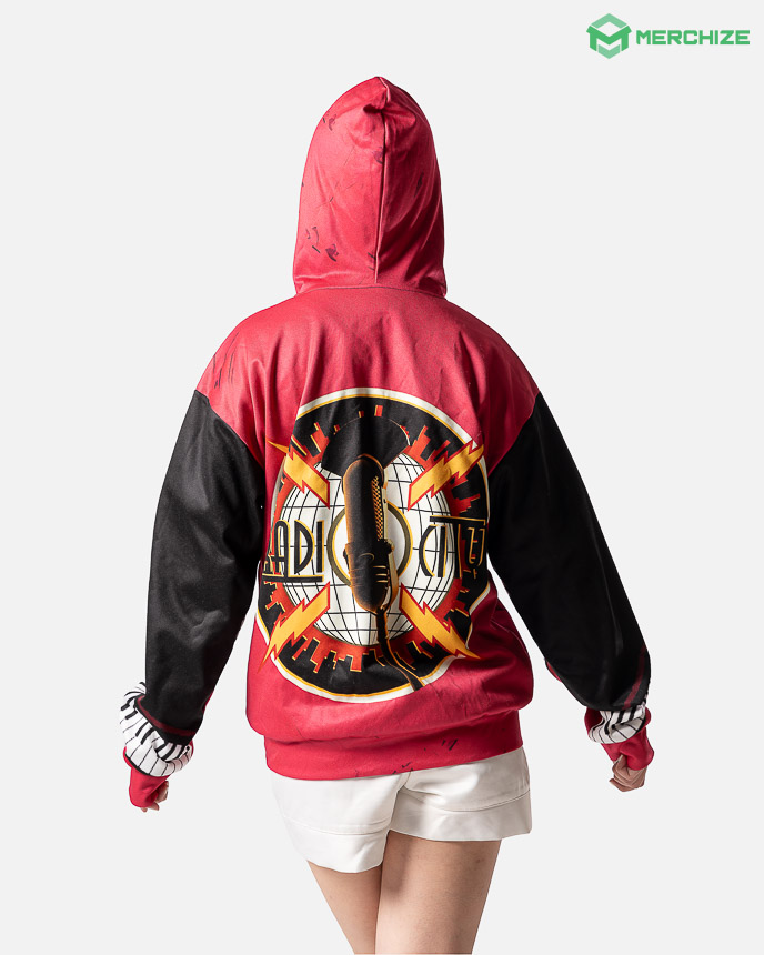 All-over Print Full Zip Up Hoodie (Lightweight) - Print on demand 