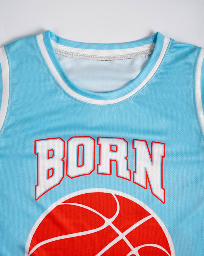 All-over Print Kid and Youth Basketball Crewneck Jersey Set