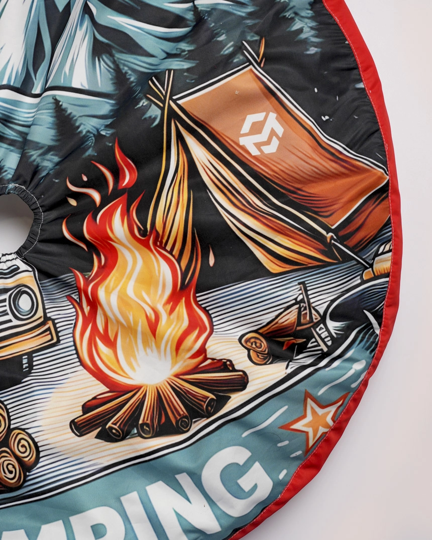 Spare Tire Cover With Elastic Backup Camera Hole