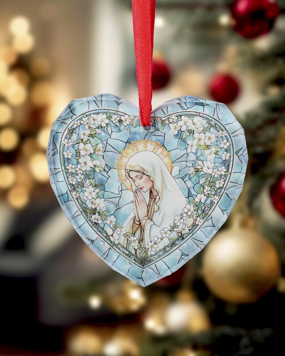 1-side Printed Glass Ornament (Made in US)
