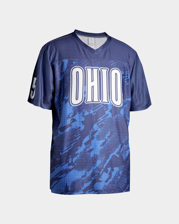 All-over Print Mesh Football Jersey