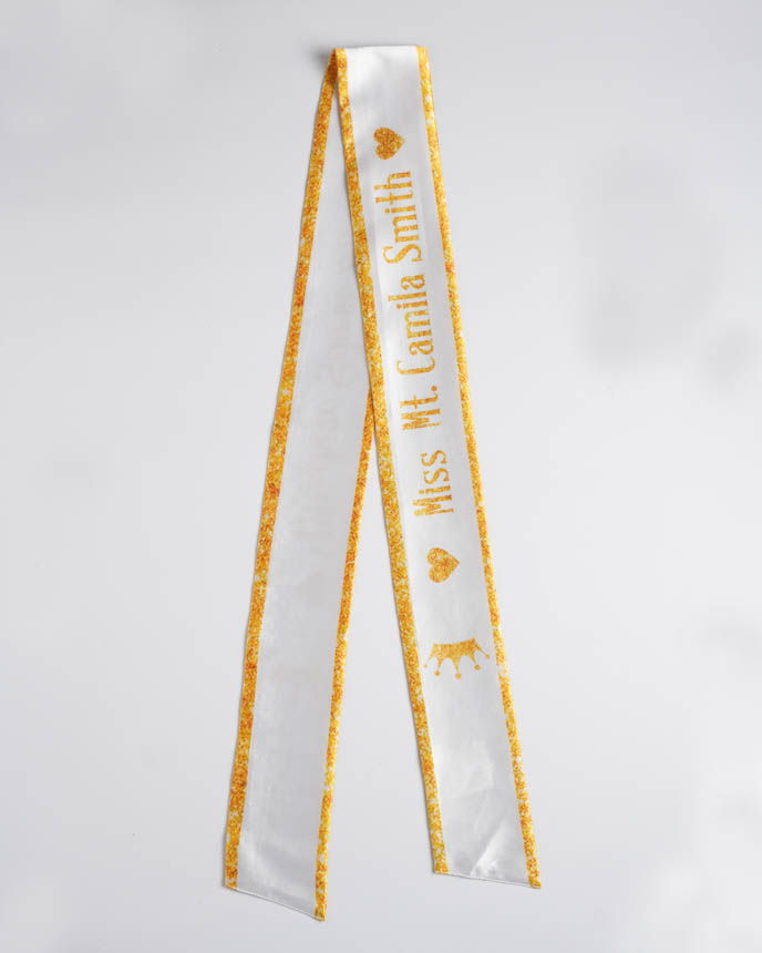 Satin Pageant Sash