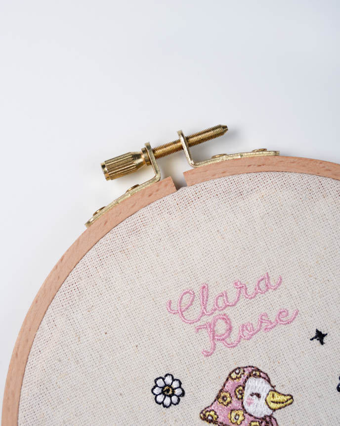 Embroidered Hoop Ornament