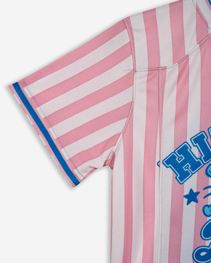 All-over Print Kid And Youth V-Neck Short Sleeve Jersey With Name Patch