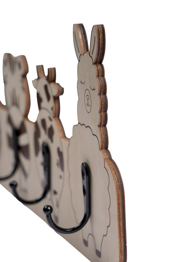 Custom Shape Wood Key Holder