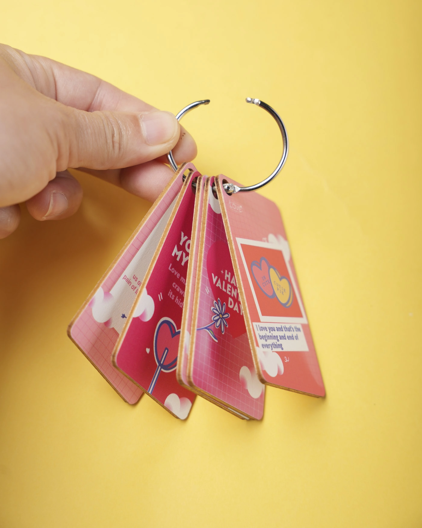 Custom Shape Wood Flash Card
