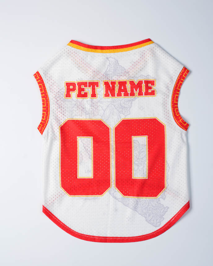 All-over Print Mesh Pet Soccer Jersey (Wide Shoulder)
