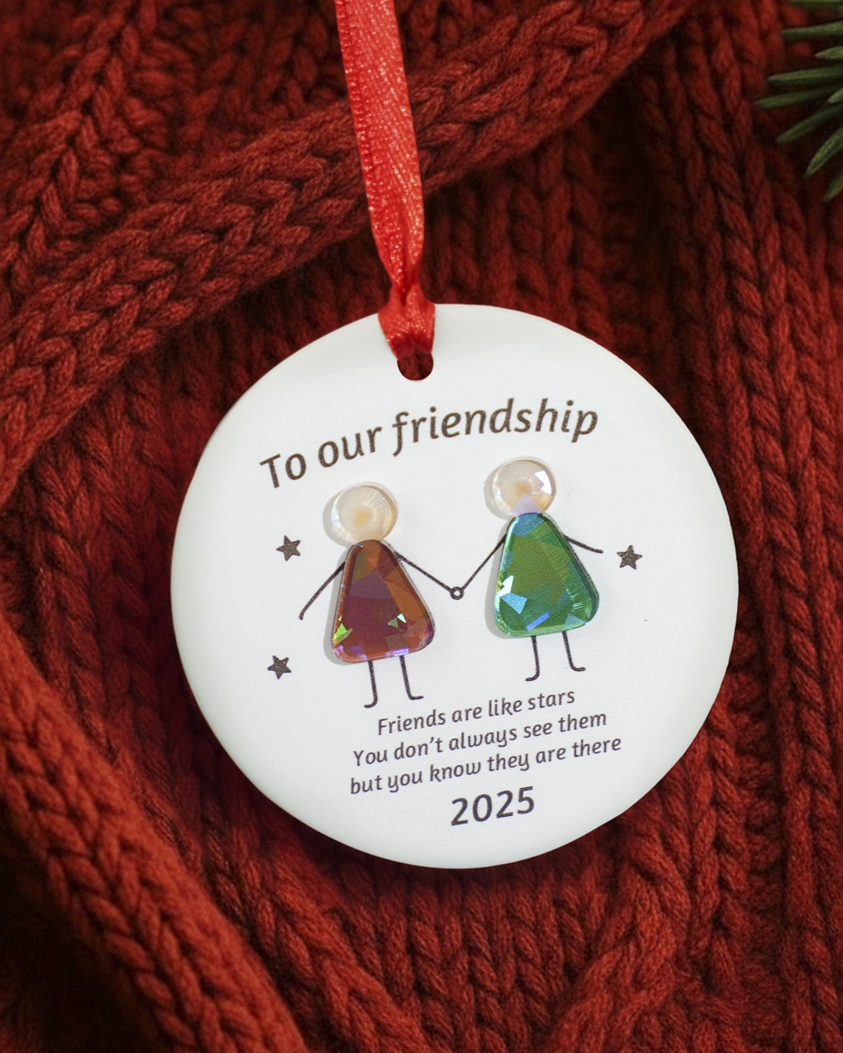 Ceramic and Hologram Ornament