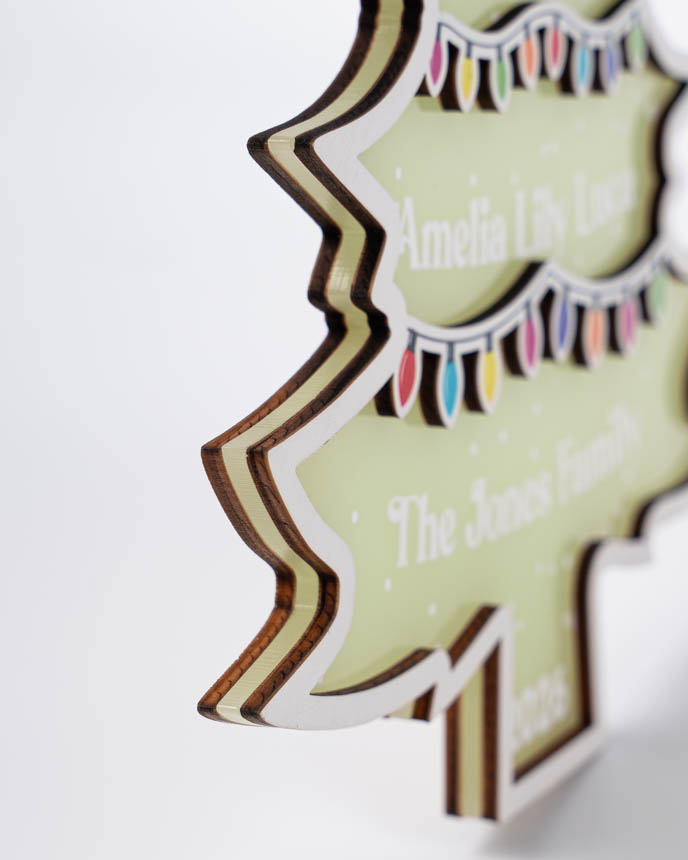 Custom Shape Wood And Luminous Acrylic Sign