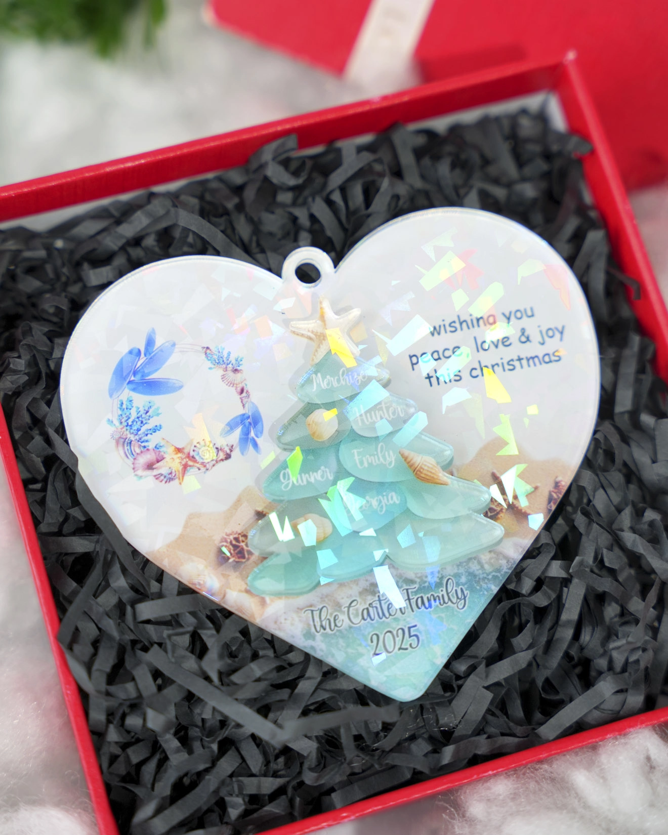 Custom Shape 2-Layer Hologram Ornament