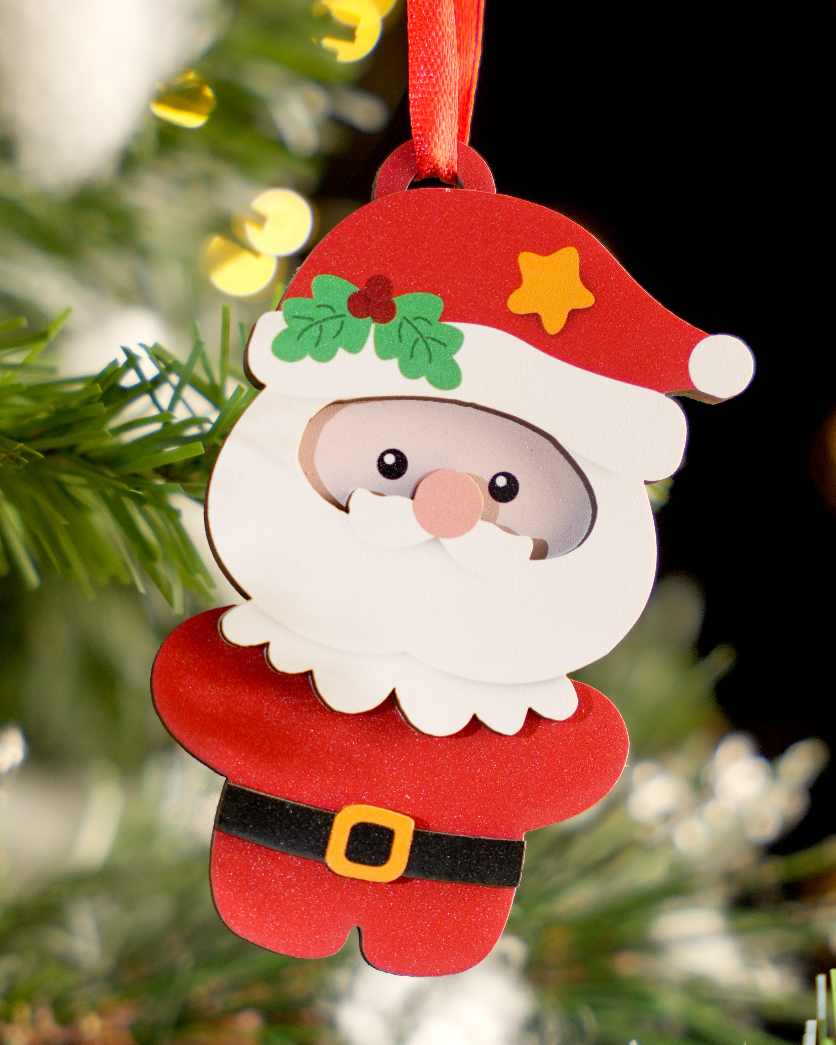 Custom Shape 2-Layered Wood Ornament