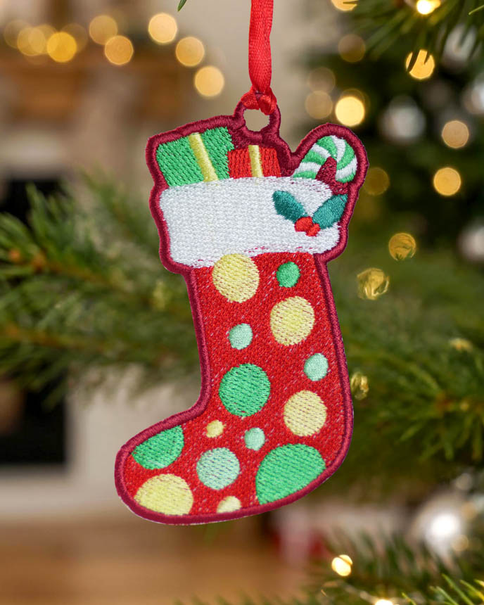 Custom Shape Embroidered Ornament