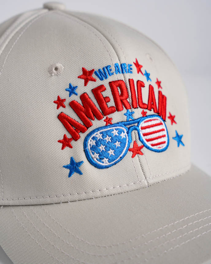 Flat and 3D Puff Embroidered Cap  