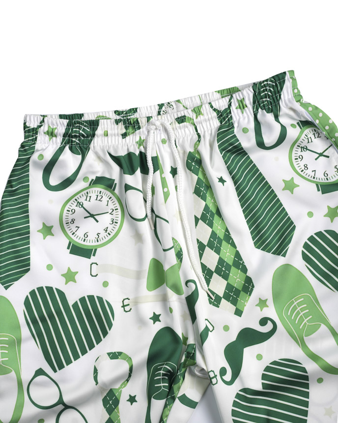 All-over Print Men's Satin Pajama Pants