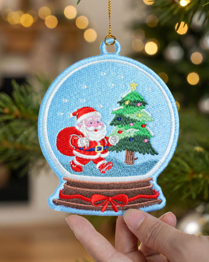 Custom Shape Embroidered Ornament