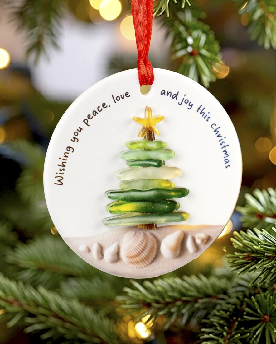 Ceramic and Acrylic Ornament