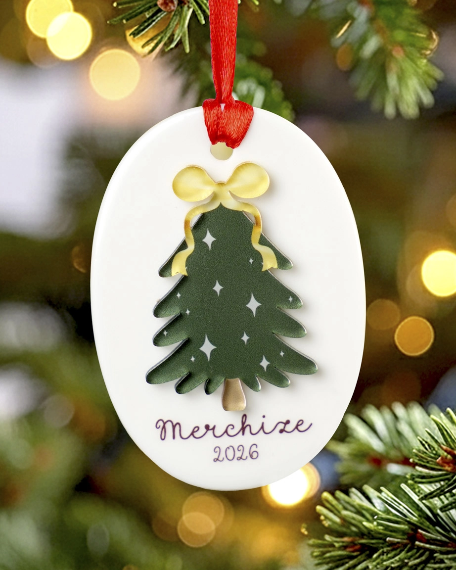 Ceramic and Acrylic Ornament